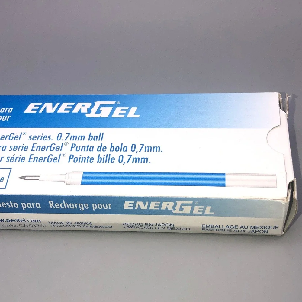 Pentel EnerGel Refills‎ LR7-C Blue Ink 0.7mm Metal Tip 1 Dozen 12 Count Box